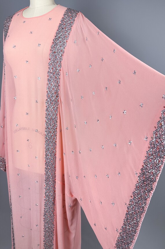 Vintage 1960s Dress | OSFM | Dreamy Peach Kimono … - image 3