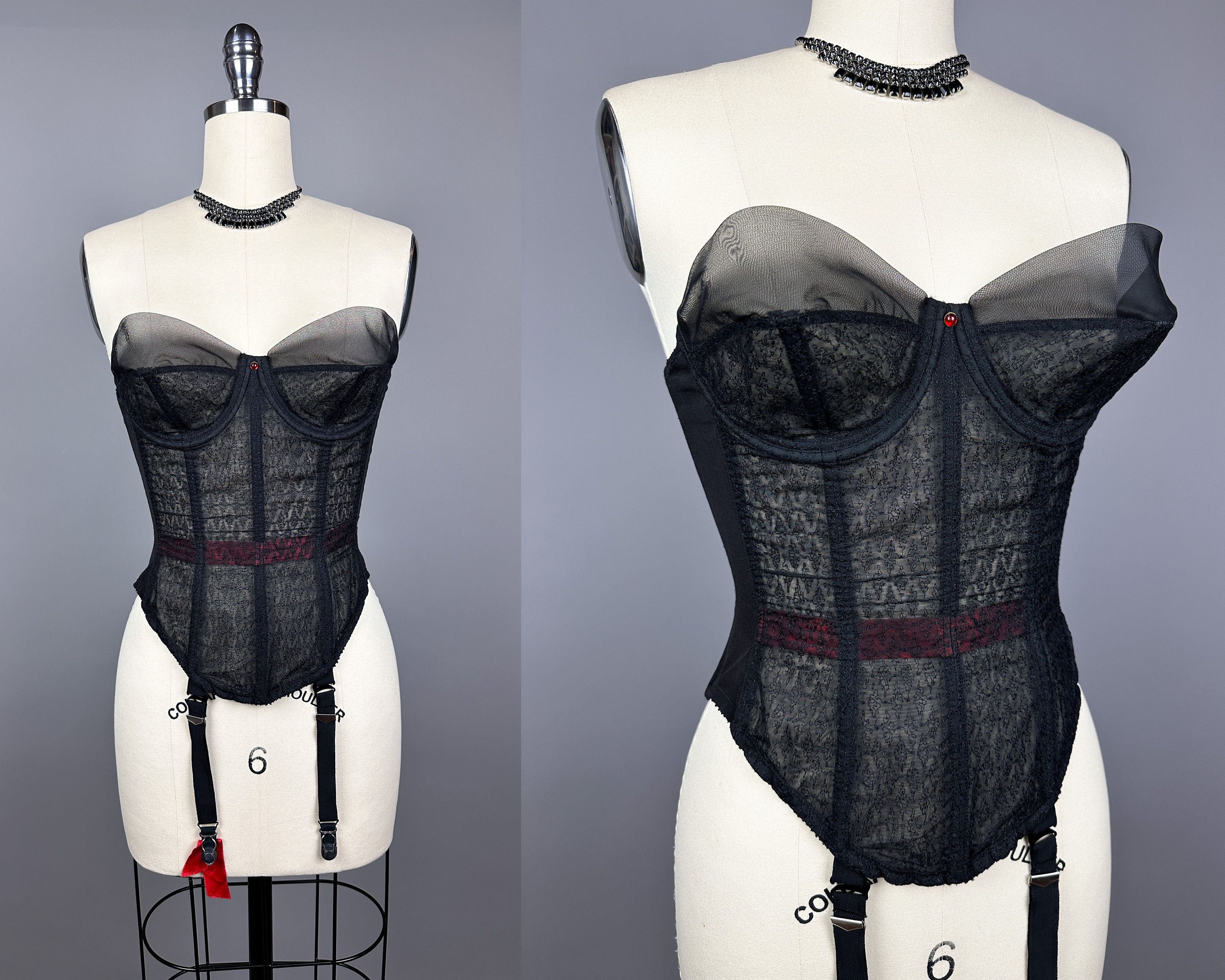 merry widow corset 1950s foundation garment strapless corset 1950s fifties
