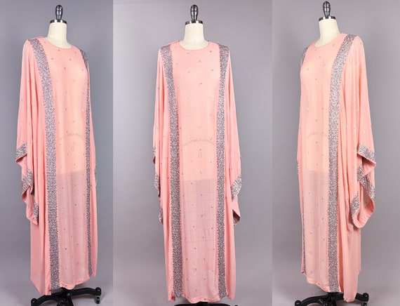 Vintage 1960s Dress | OSFM | Dreamy Peach Kimono … - image 2