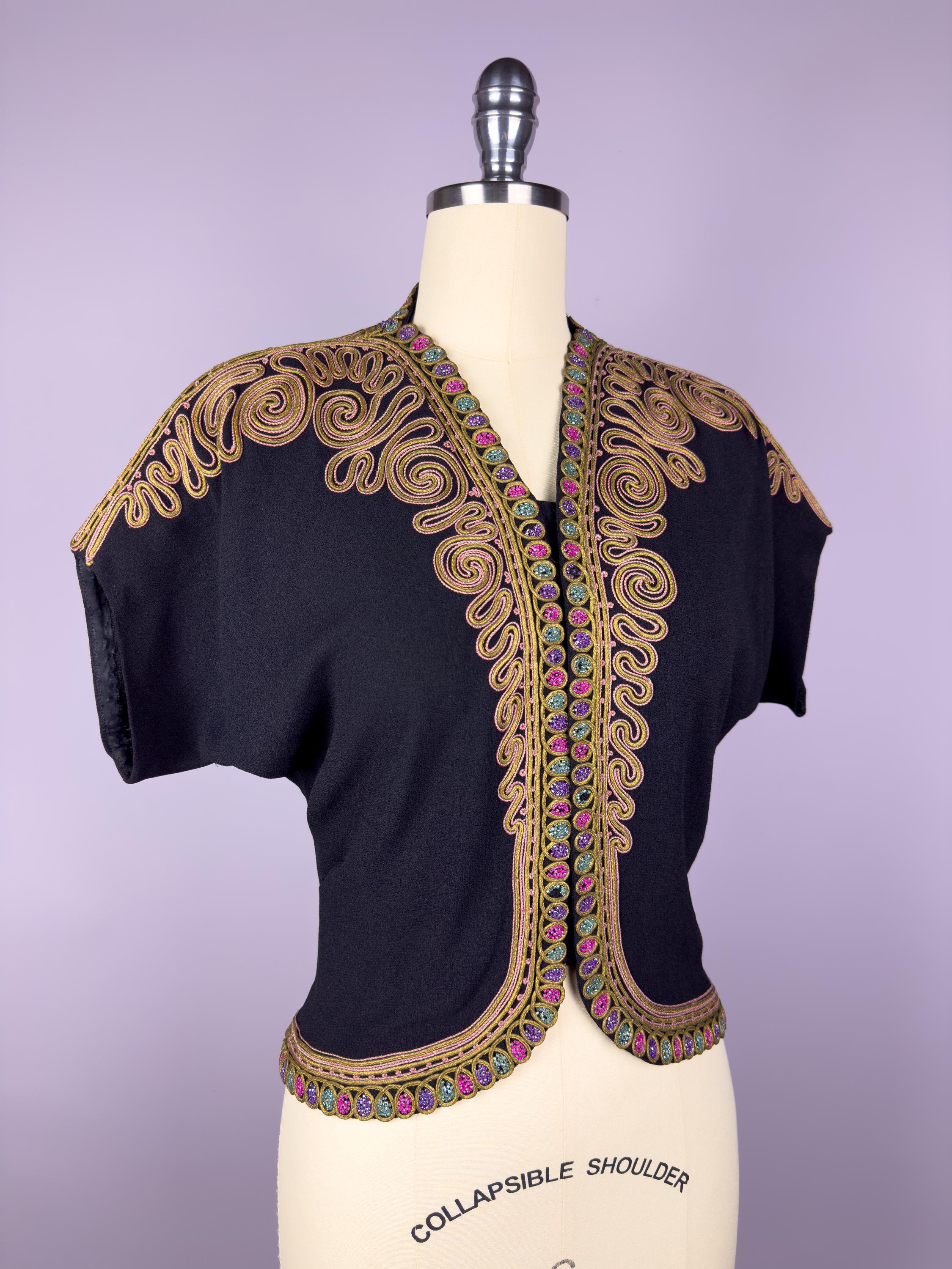 40s Top Zip Front - Etsy