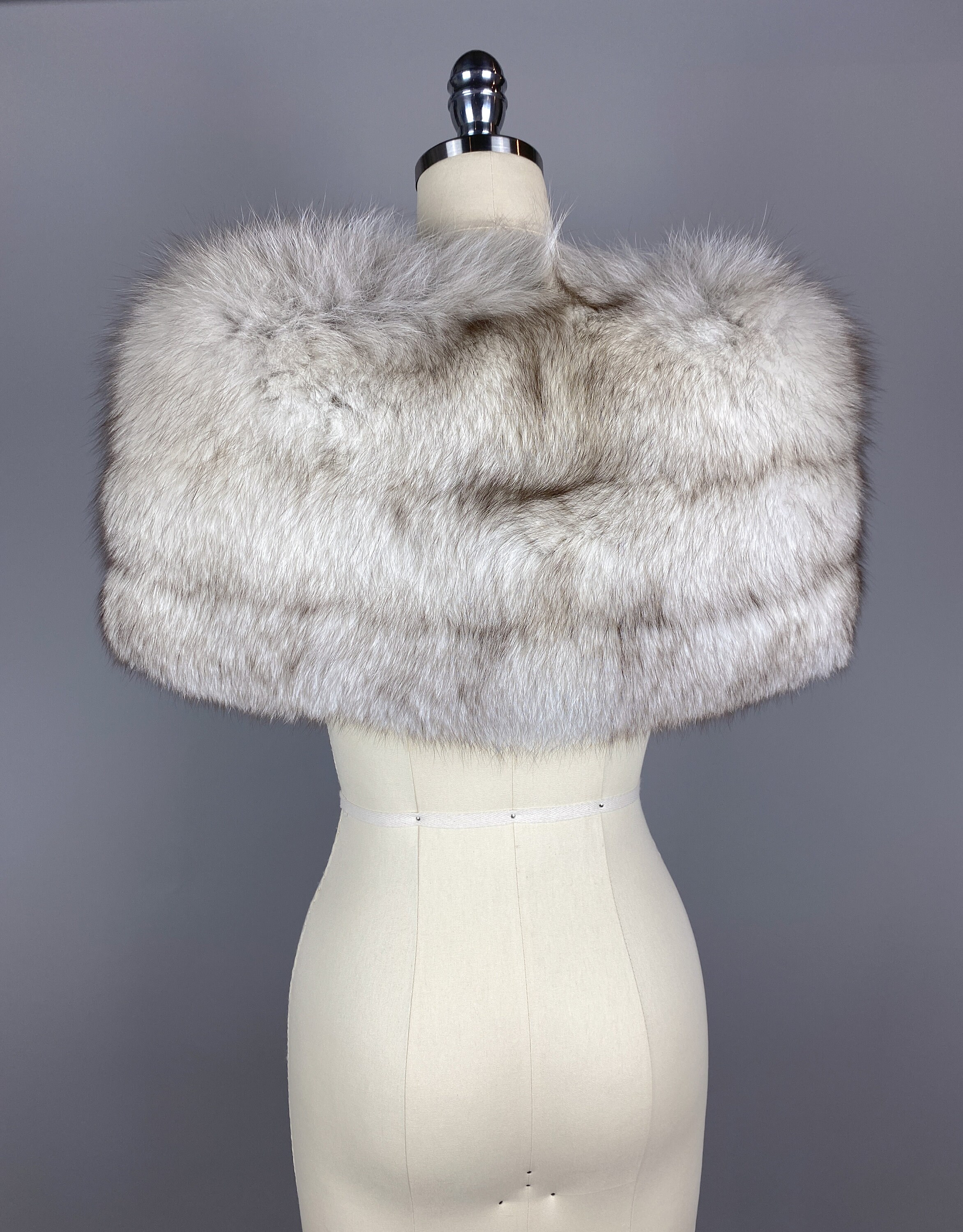 Vintage 1950s Fox Fur Stole Small XS Pristine 50s Blue Fox Etsy