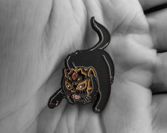 NJPW WCW WWE Puro Cat Pins (Jushin Liger & Black Tiger)
