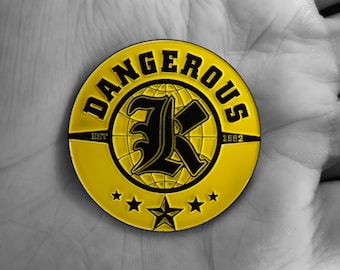 Dangerous K Enamel Pin (Toshiaki Kawada Four Pillars AJPW Wrestling)