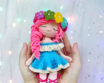 Modèle de poupée au crochet, amigurumi, modèle Sleeping Rosie, modèle de crochet pdf, modèle anglais