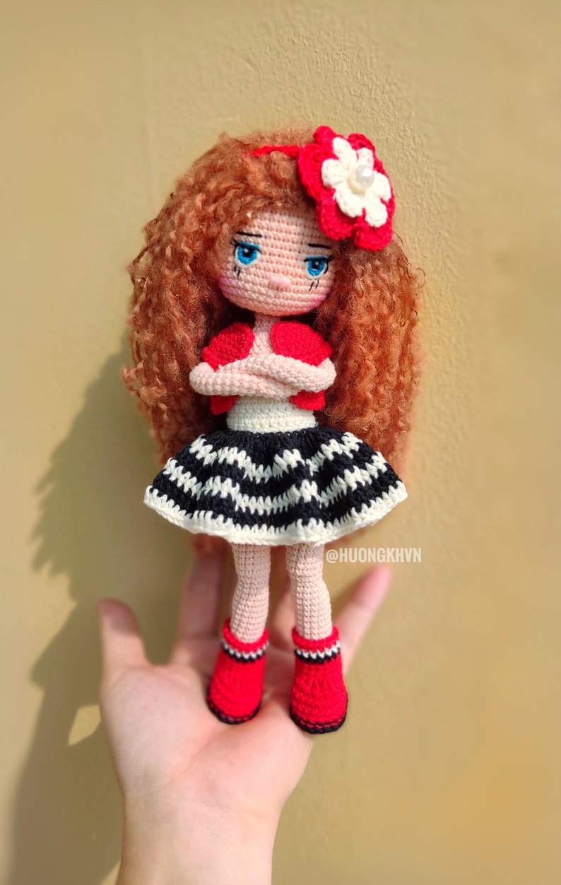 Melena Doll Free Crochet Pattern Design by Huongkhvn Etsy