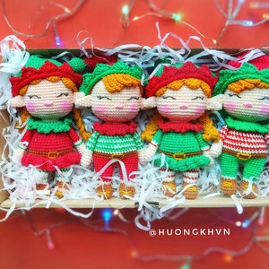 Crochet Christmas Doll & Elf Patterns | Amigurumi PDF English pattern