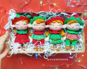 Crochet Christmas Doll & Elf Patterns | Amigurumi PDF English pattern
