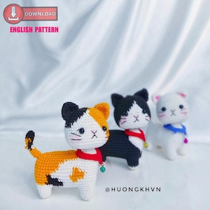 Calico Kitten Amigurumi Crochet Pattern (PDF)