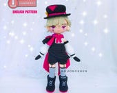 Lyney Genshin Impact Crochet Doll Pattern (PDF)