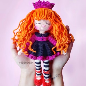 Crochet doll pattern,amigurumi doll, Sleeping Bella pattern,  pdf crochet pattern, English pattern