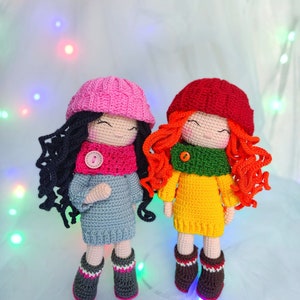 Crochet doll pattern, amigurumi pattern, Happy Sara pattern, pdf amigurumi pattern