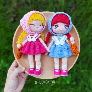 Crochet doll pattern, amigurumi doll pattern, Betty pattern, pdf crochet pattern, English/ Spanish/ Portuguese/ Turkish pdf pattern