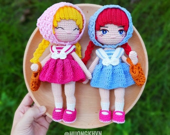 Crochet doll pattern, amigurumi doll pattern, Betty pattern, pdf crochet pattern, English/ Spanish/ Portuguese/ Turkish pdf pattern