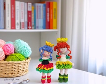 Padrão de amigurumi de boneca de crochê Sunny (PDF em inglês)