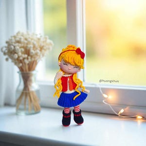 Happy Laura Crochet Doll Pattern: Amigurumi PDF