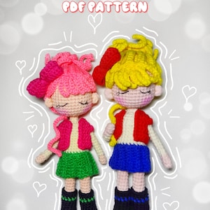 Mini Harley Crochet Doll Pattern - mini amigurumi pattern - English pattern