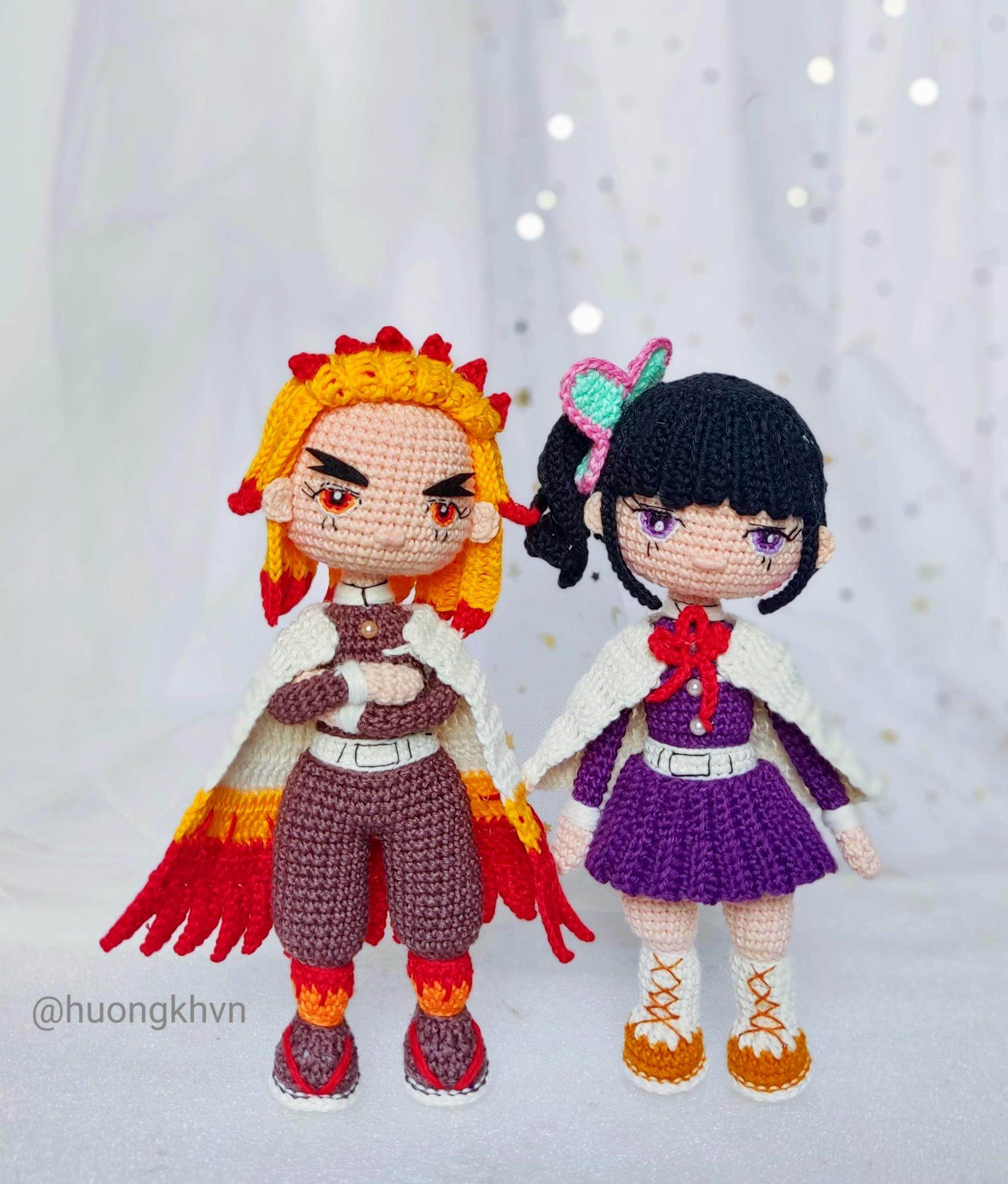 Renguko Pattern Rengoku Crochet Pattern, Demon Slayer Amigurumi PDF, Anime Doll Crochet ...
