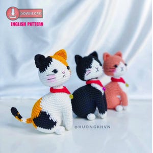 Calico Kitten Amigurumi Crochet Pattern: Easy Cat Doll (PDF Pattern)