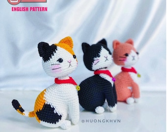 Calico Kitten Amigurumi Crochet Pattern: Easy Cat Doll (PDF Pattern)