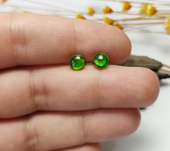 Grass stud sales earring