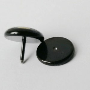 KJM FASHION 2er Set Fake Plug Piercing - Chirurgenstahl 316L Im Edlen Look