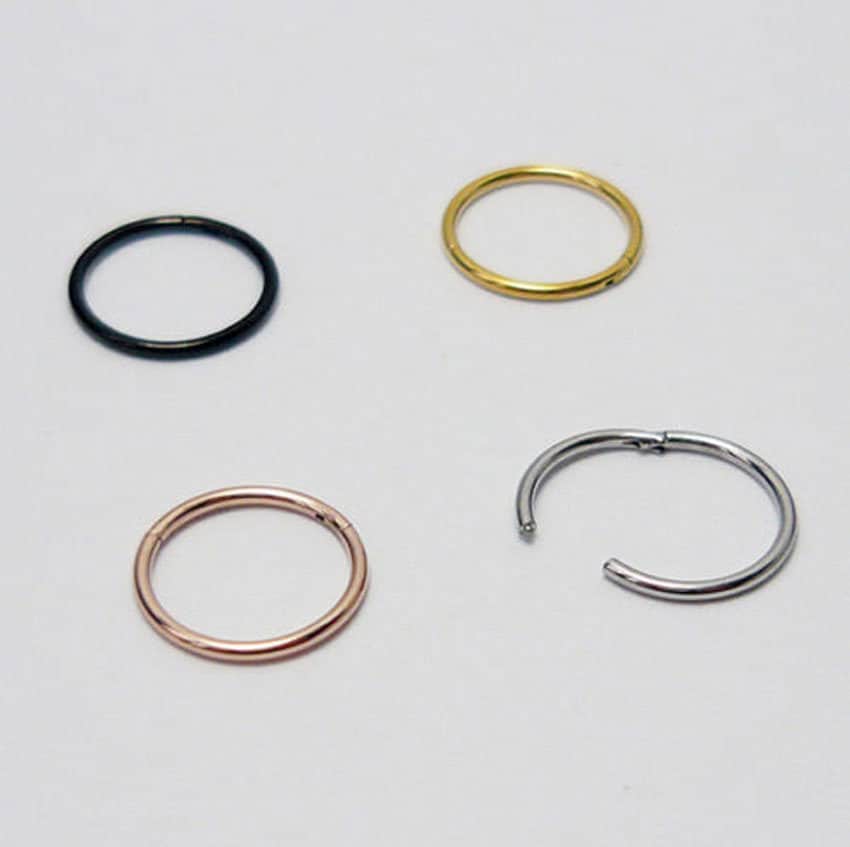 0.8mm(20g) Nose Piercing Segment Ring Septum Nose Ring Breast Lips Hi…