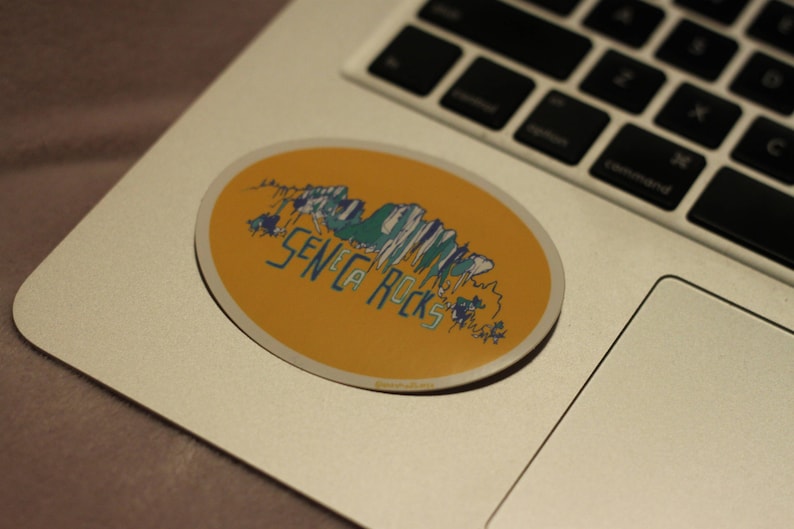 Seneca Rocks West Virginia Climbing Sticker Vinyl Rock Climber Gifts ...