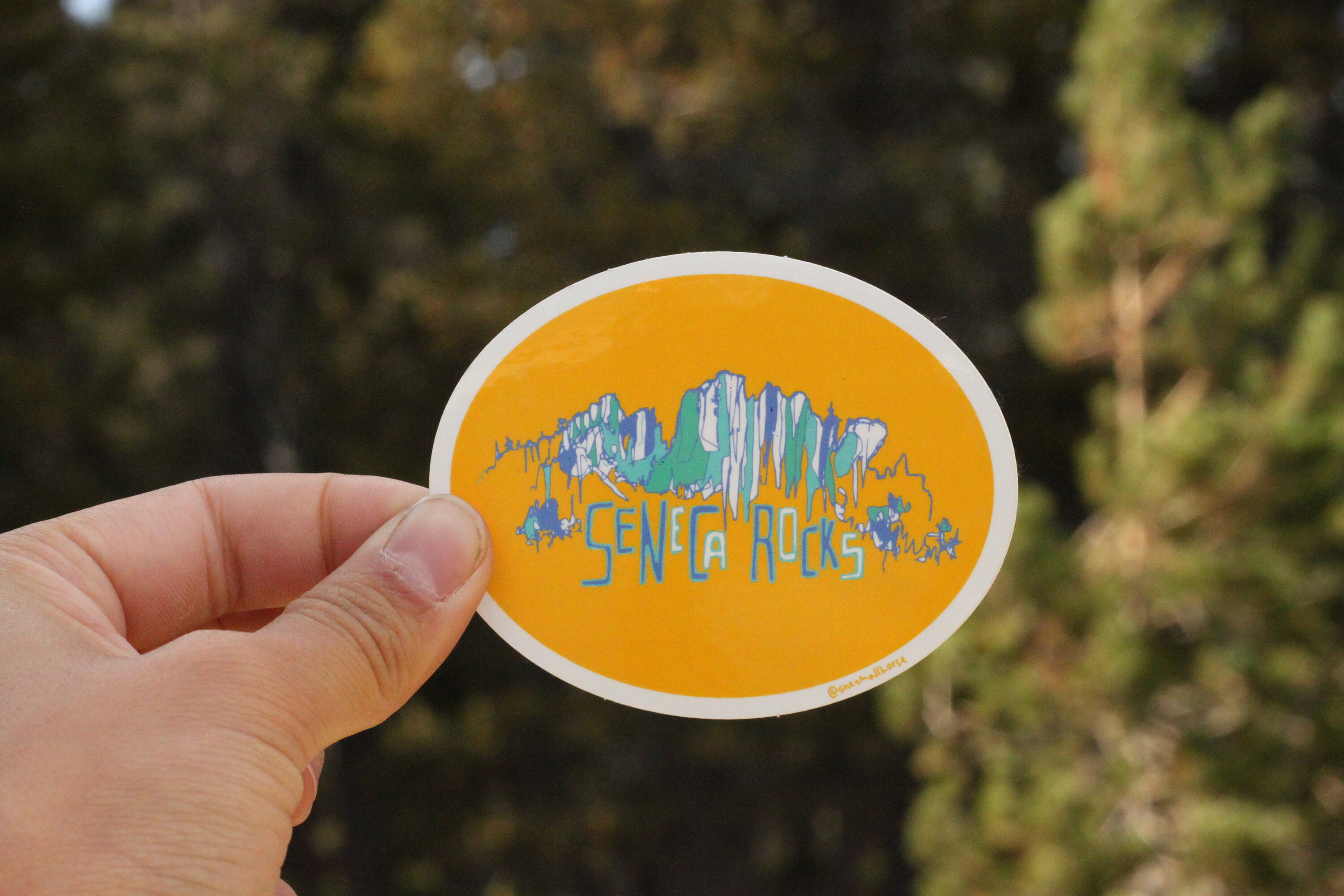 Seneca Rocks West Virginia Climbing Sticker Vinyl Rock Climber Gifts ...