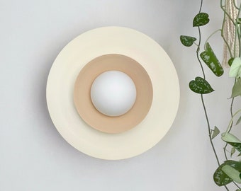 Modern Minimal Sconce Glass Globe Wall Lamp Mid Century Wall Plate Light Scandinavian Lighting [MATI]