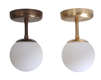Minimal Globe Lámpara de techo Lámpara semiempotrada Aplique de pared Mid Century Modern Lighitng