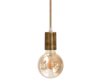 Minimal Pendant Light Modern Rustic Light Chandelier Vintage Industrial Lighting Hanging Bare Bulb Lamp Boho Home Decor