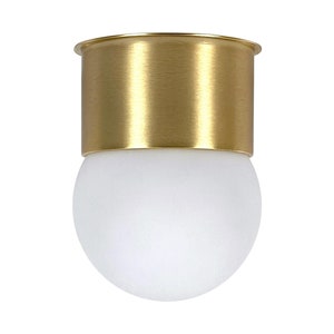 Minimale Unterputz Spot Deckenleuchte Messing Globe Light Low Deckenleuchte Moderne Wandleuchte (Pilz)