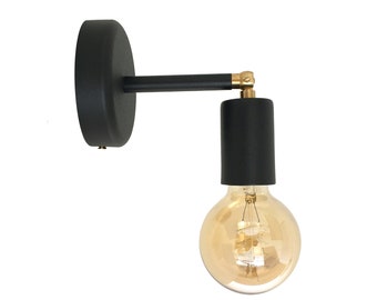 Adjustable Sconce Light Brass Wall Lamp Vintage Industrial Lighting Housewarming Decor