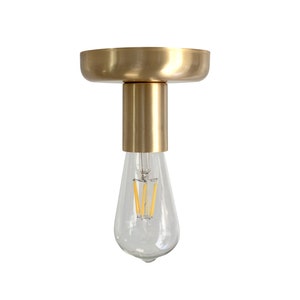 Flush Mount Minimal Ceiling Light Wall Brass Sconce Lighting Brass Foyer Light Home Decor