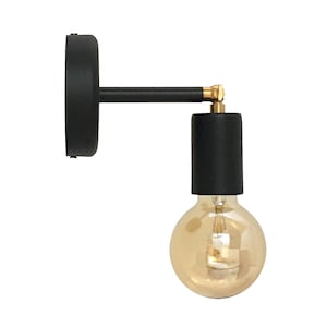 Adjustable Sconce Light Brass Wall Lamp Vintage Industrial Lighting Housewarming Decor