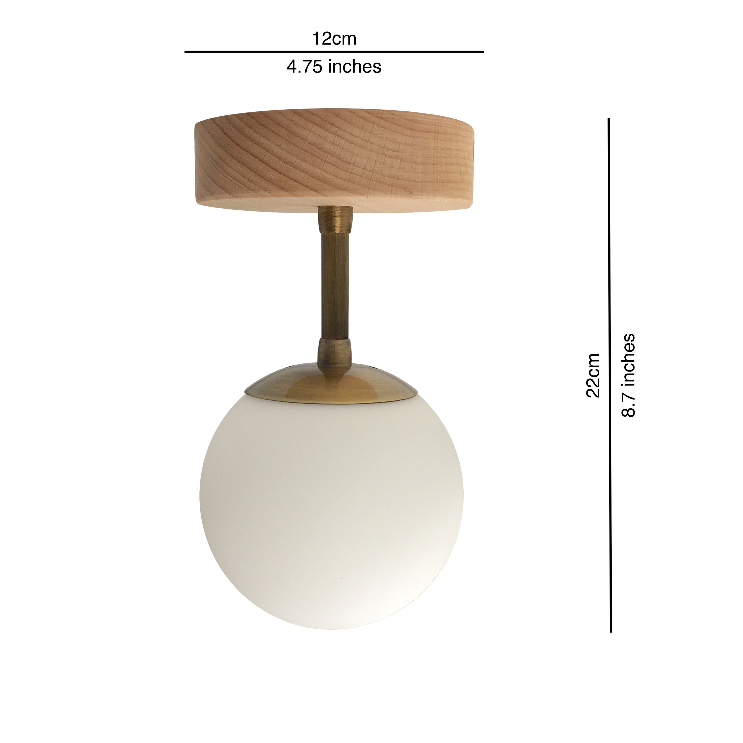 Minimal Globe Deckenleuchte Unterputz Lampe Wandleuchte