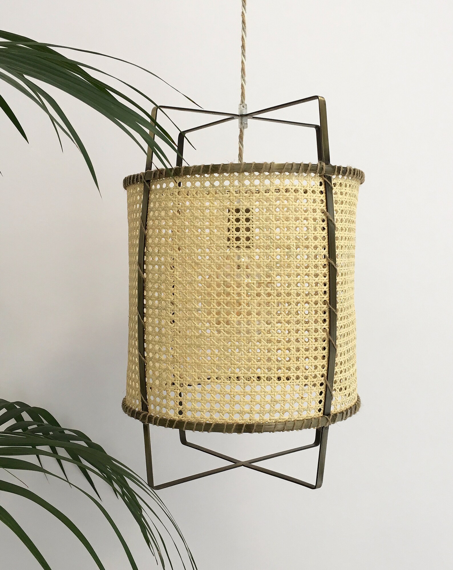 Cane Rattan Pendant Light Bamboo Lamp Boho Fixture Modern Etsy Australia