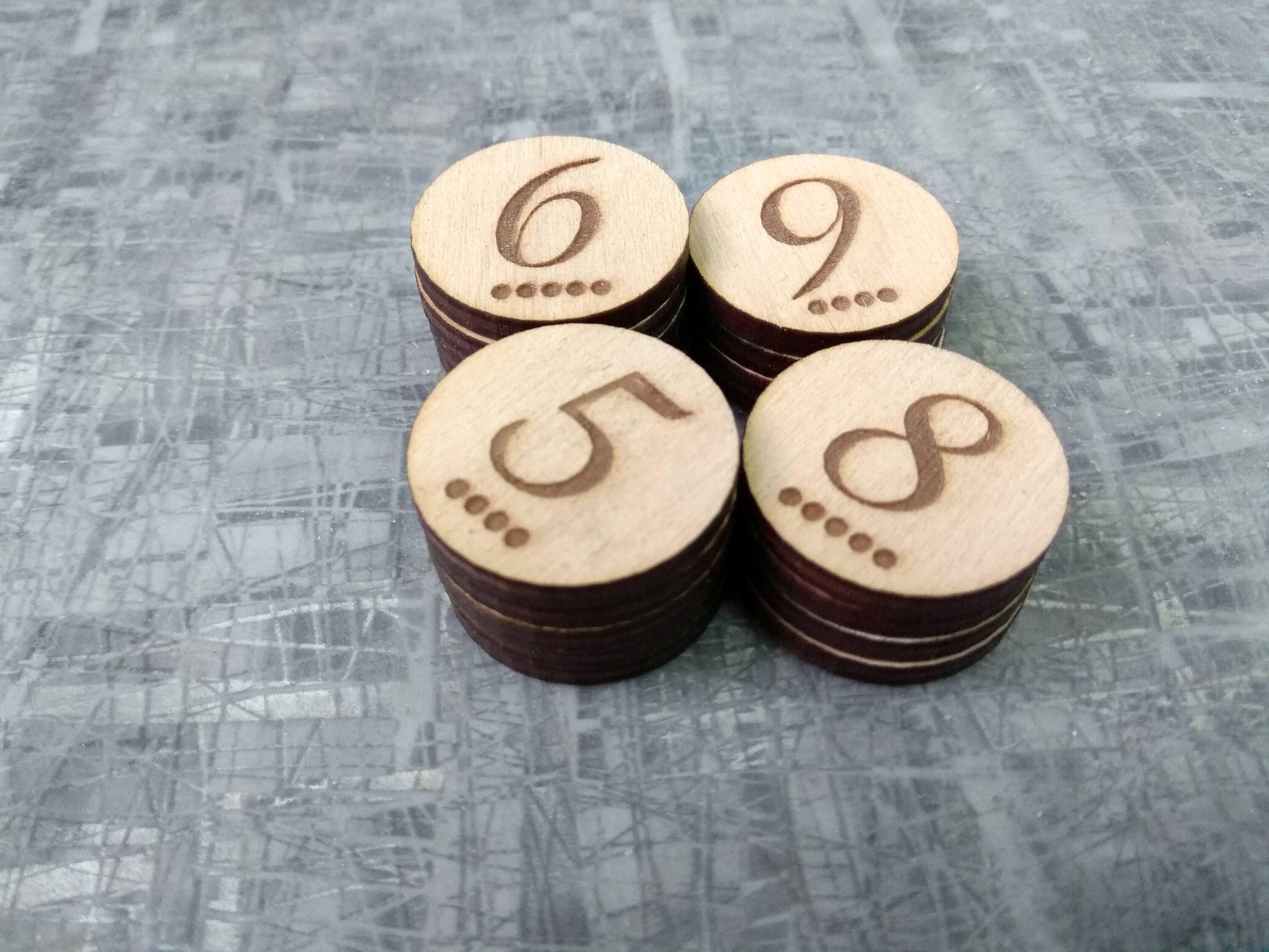 Number Tokens Catan numbers numbers Settlers of Catan Etsy