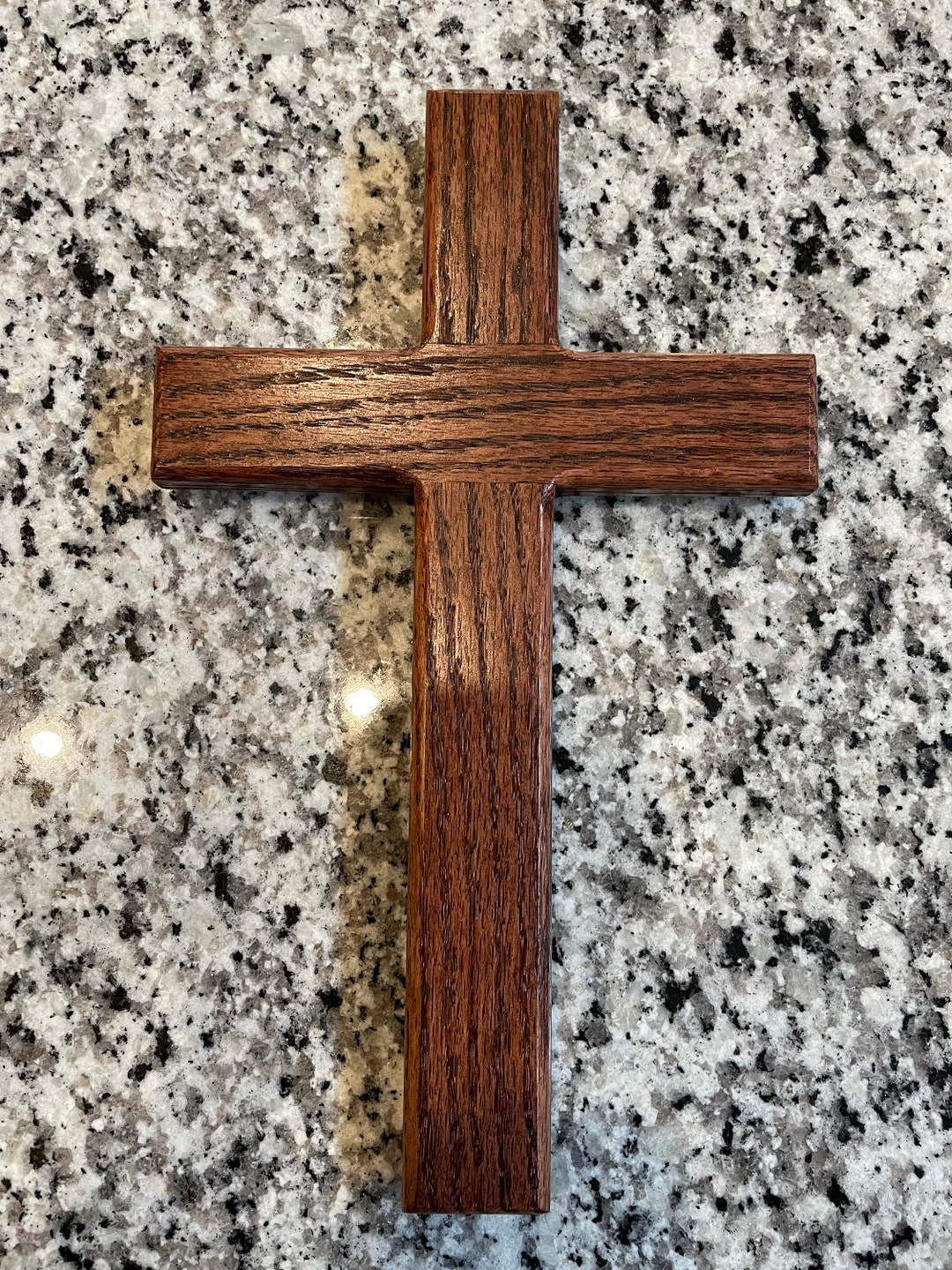 Wooden Cross, Oak Cross, Stained Cross, Handmade Cross, Indoor Decor
