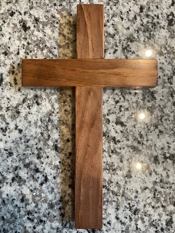 Wooden Eucalyptus Cross, religious, double-sided scrapbook paper (Stamping  Station)