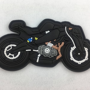 Racing Motorcycle 3D PVC Morale Patch