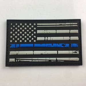 Vingate Design American USA Flag Blue and White 3D PVC Morale Patch
