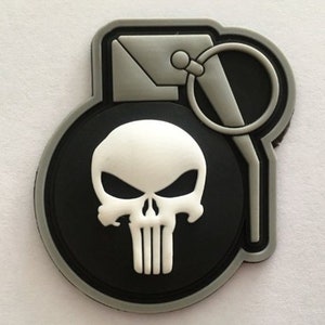 Punisher Hand Grenade 3D PVC Tactical Morale Patch