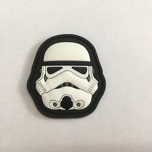 3D PVC Mini Stormtrooper Helmet Star Wars Morale Patch