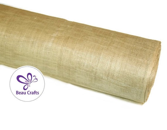Sinamay Fabric for Millinery Hat Making Stiffened Natural Sinamay Fabric
