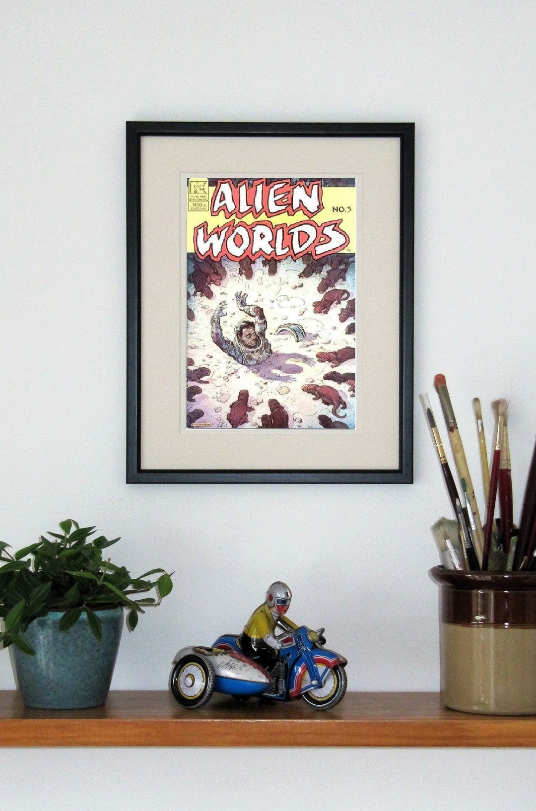Framed Comic Alien Worlds 3 July 1983 - Etsy