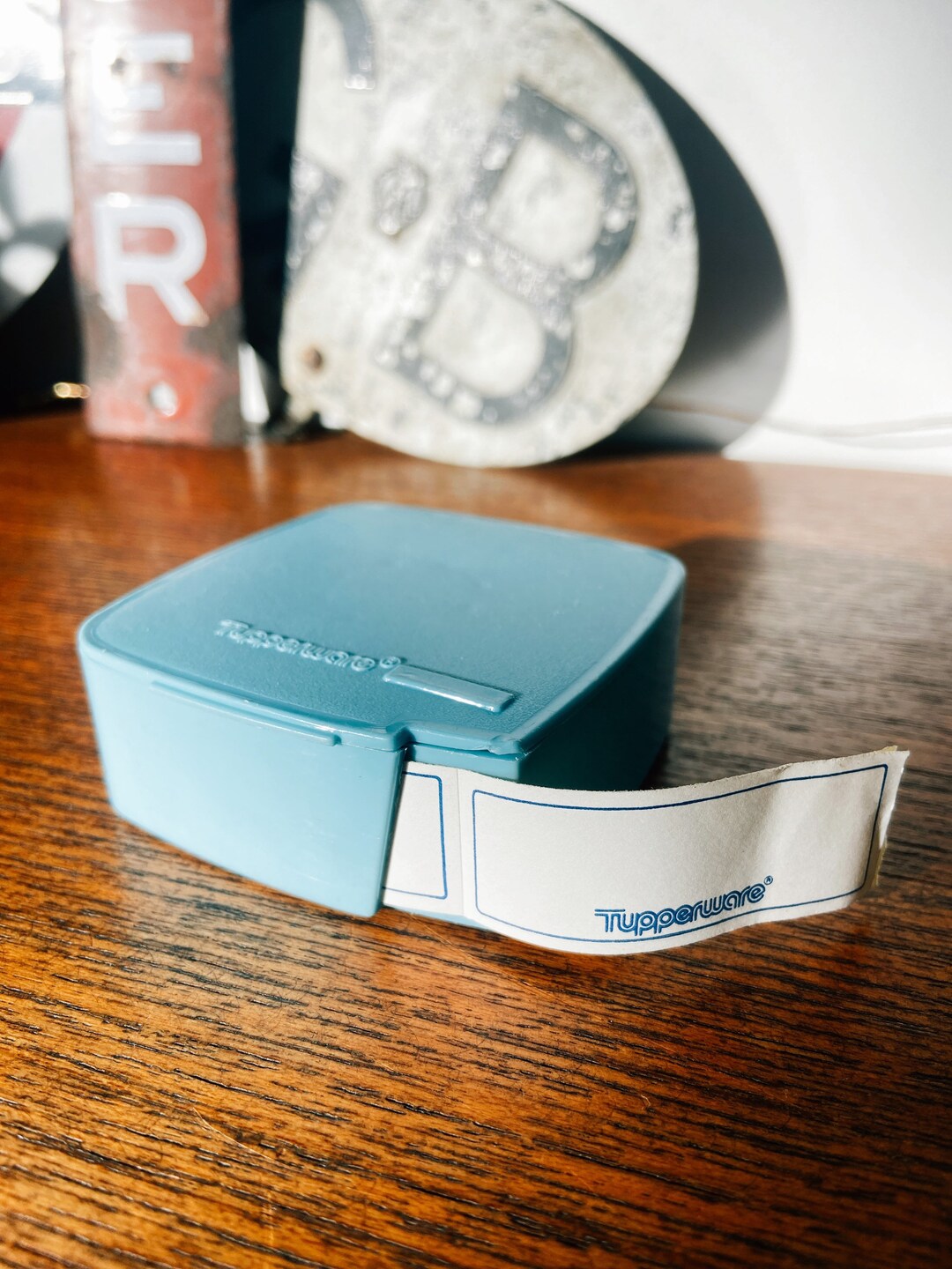 Vintage Tupperware Labels and Box Etsy