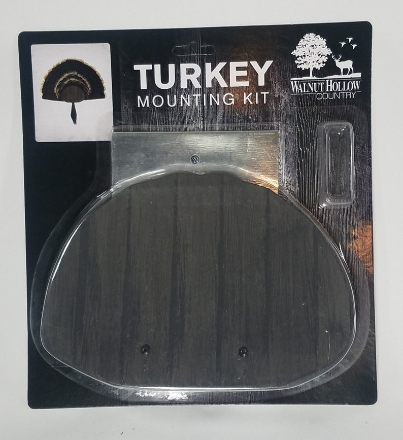 Turkey Fan and Beard Mounting Kit Rustic Grey