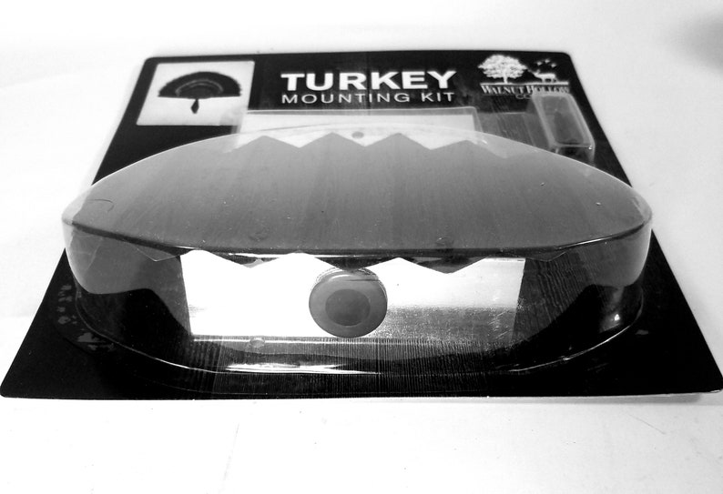 Turkey Fan and Beard Mounting Kit Rustic Grey
