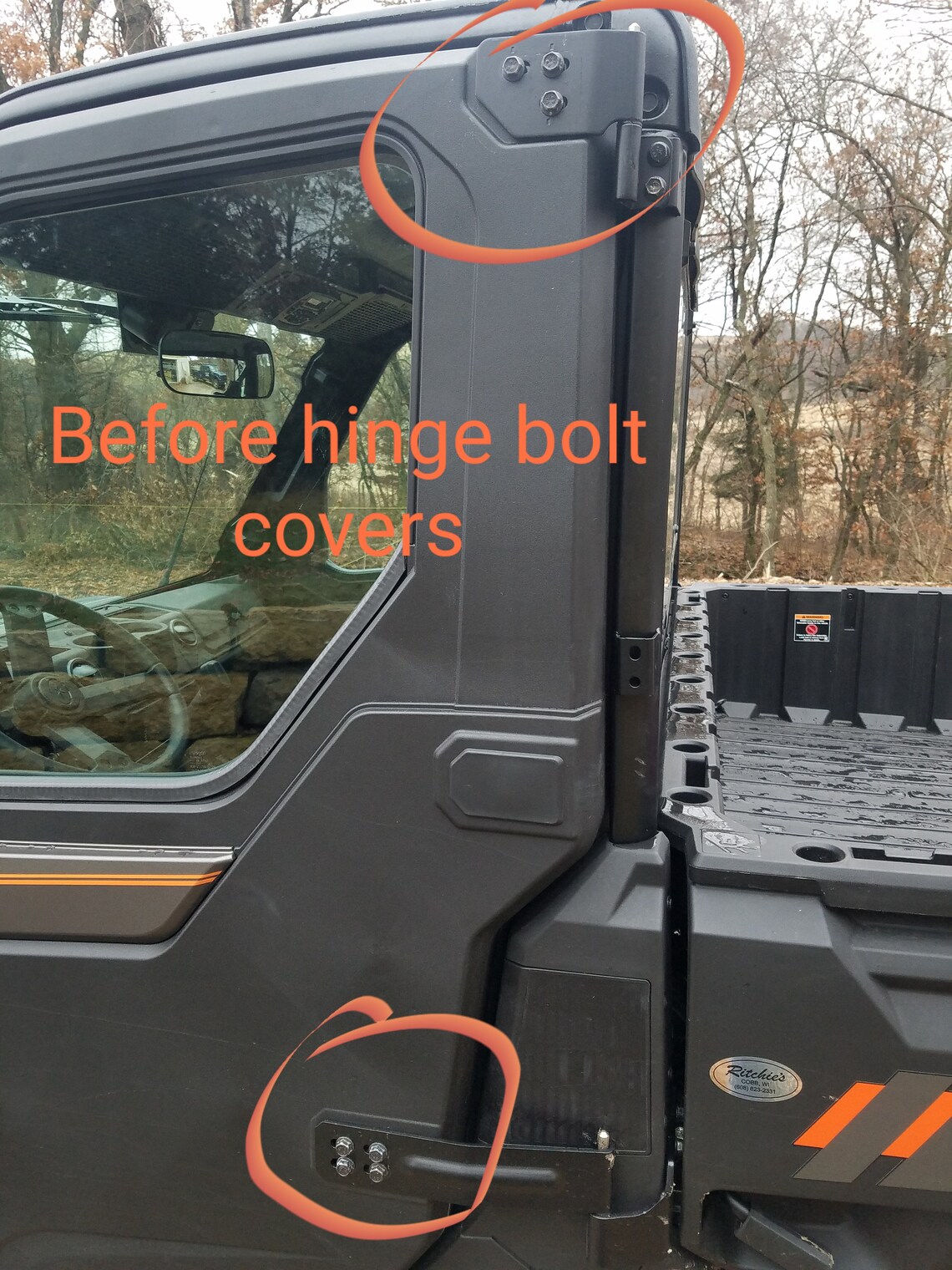 Polaris Ranger 1000 Northstar Door Hinge Covers - Etsy